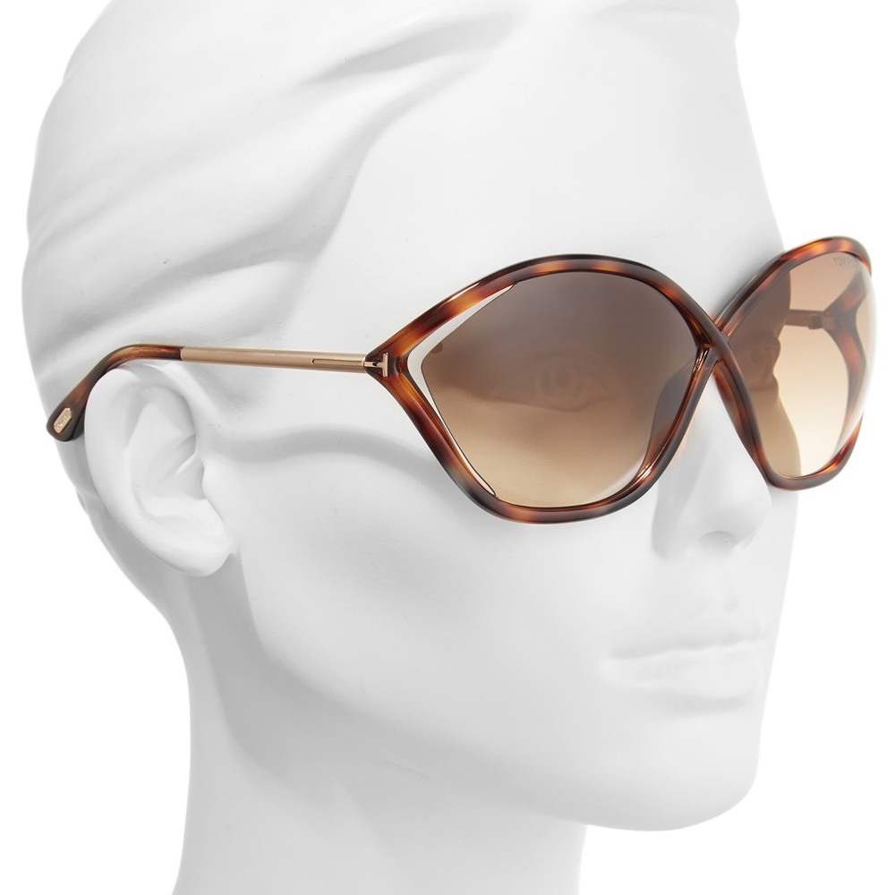 New TOM FORD Bella Butterfly Havana Sunglasses - Picture 4 of 16